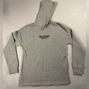 Abercrombie Women’s Cozy Logo Pullover Sweater Dark Gray XS